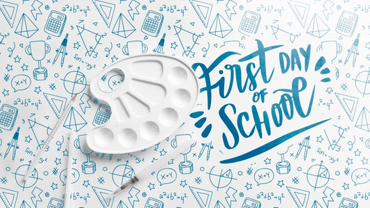 Free Flat Lay First Day Of School Event Psd