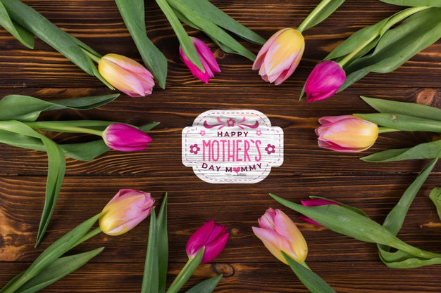 Free Flat Lay Label Mockup For Easter Psd