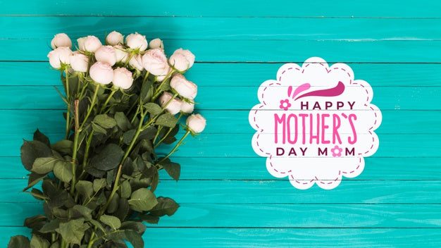 Free Flat Lay Mothers Day Composition With Copyspace For Logo Psd