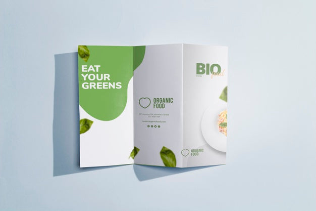 Free Flat Lay Of Brochure Concept Mock-Up Psd