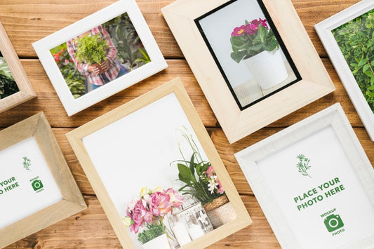 Free Flat Lay Of Different Frames Psd