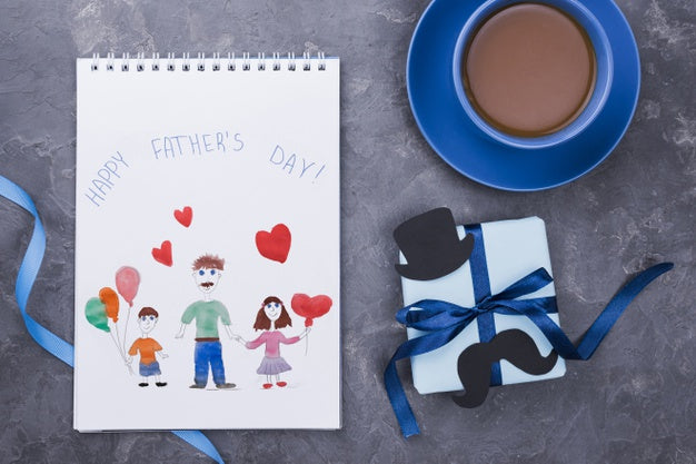 Free Flat Lay Of Father'S Day Concept Mock-Up Psd