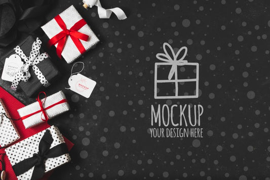 Free Flat Lay Of Lots Of Gifts With Copy Space Psd
