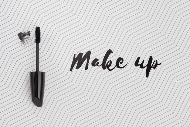 Free Flat Lay Of Make-Up Concept Mock-Up Psd