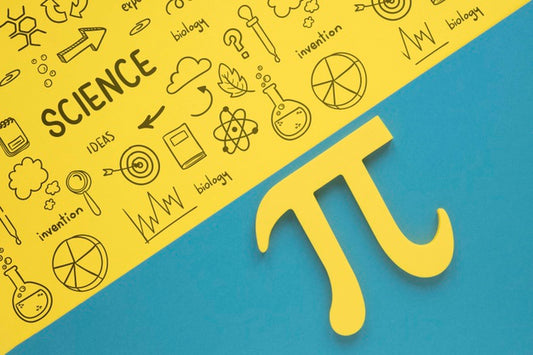 Free Flat Lay Of Pi Sign For Mathematics Psd