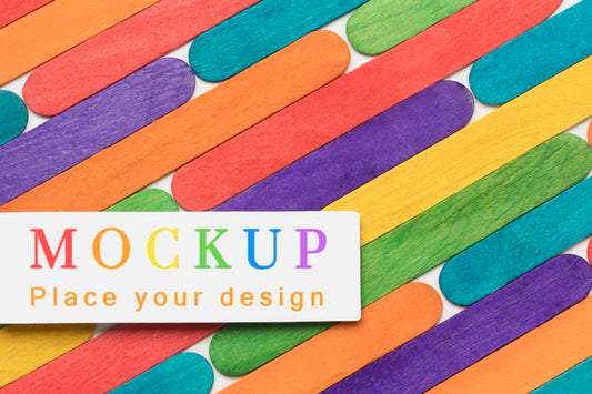 Free Flat Lay Of Rainbow Colors For Diversity Psd