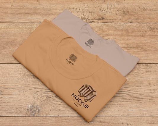 Free Flat Lay Of T-Shirt Concept Mock-Up Psd
