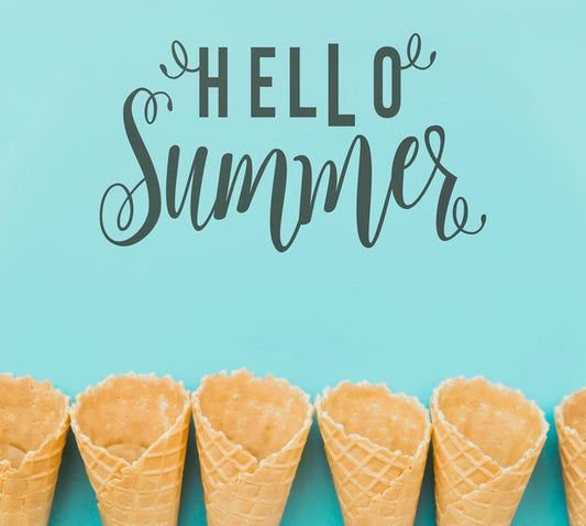 Free Flat Lay Summer Background With Copyspace Psd