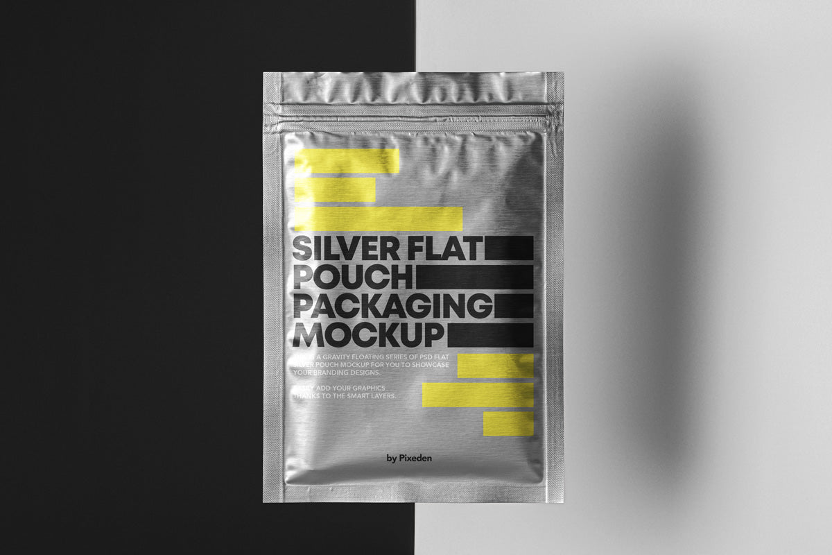Free Flat Psd Pouch Packaging Mockup