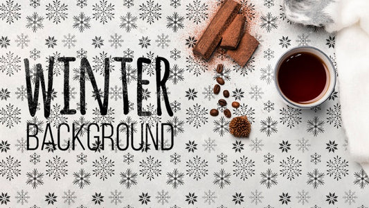 Free Flavored Tea With Cinnamon For Winter Psd