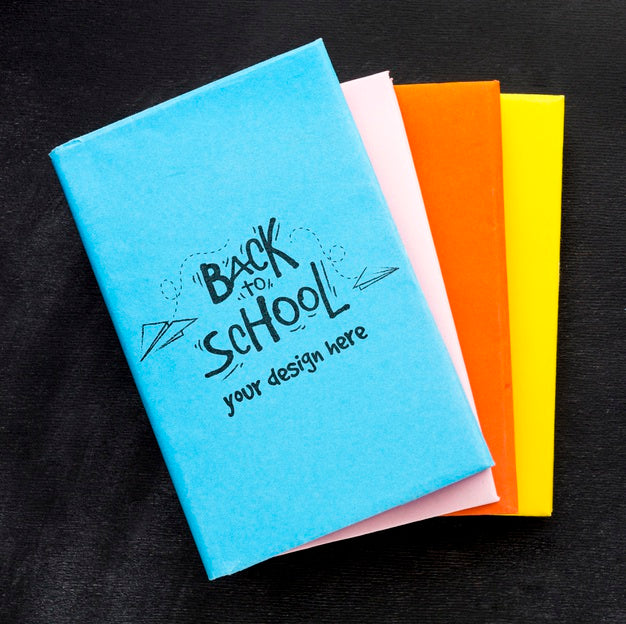 Free Flay Lay Back To School Elements Arrangement Mock-Up Psd