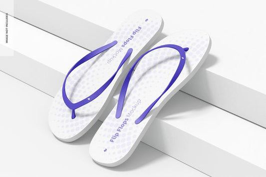 Free Flip Flops Mockup, Right View Psd