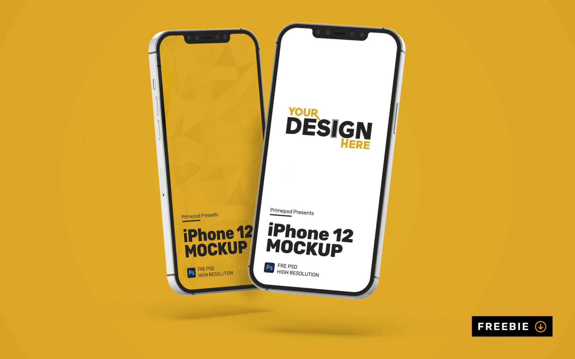 Free Floating Iphone 12 Mockup Psd Download – CreativeBooster