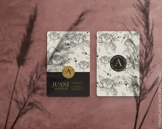 Free Floral Business Card Mockup Psd