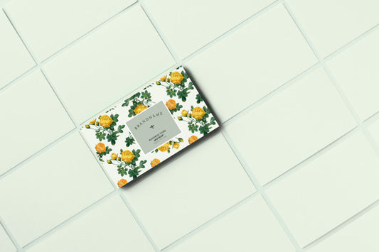 Free Floral Business Card Template Mockup Psd