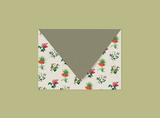Free Floral Envelope Design Psd
