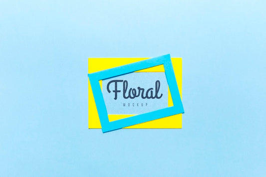 Free Floral Mock-Up Concept Design Psd