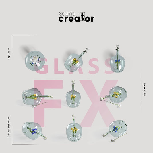 Free Flower In Glass View Of Spring Scene Creator Psd