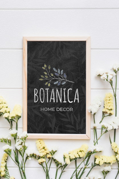 Free Flower Shop And Home Decor Mock-Up Psd