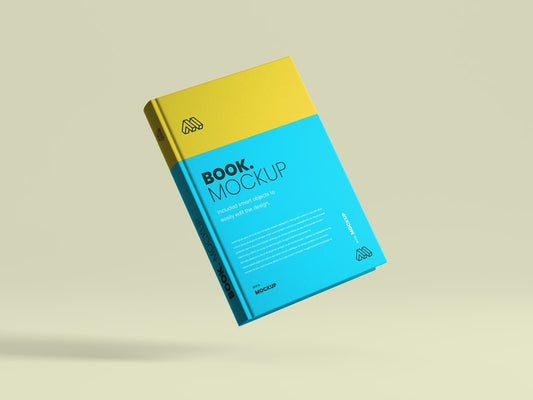 Free Flying Book Cover Mockup