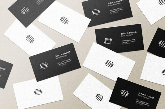 Free Flying Business Cards Mockup Psd