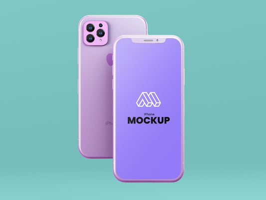 Free Flying Iphone 12 Psd Mockup