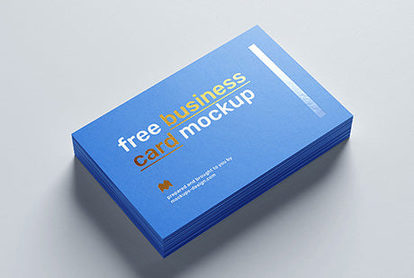 Free Foil Business Card Mockup