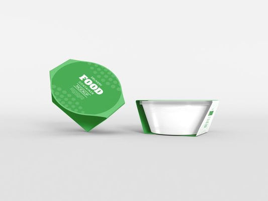 Free Food Delivery Container With Sleeve Mockup Psd
