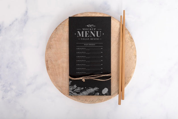 Free Food Menu Concept Mock-Up Psd