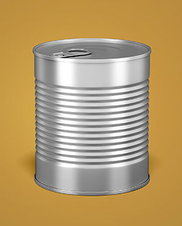 Free Food Tin Can – Psd Mockup