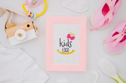 Free Frame With Kids Toys Psd