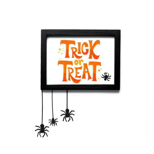 Free Frame With Trick Or Treat Message Psd