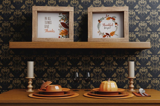 Free Frames And Decoration For Thanksgiving Day Psd