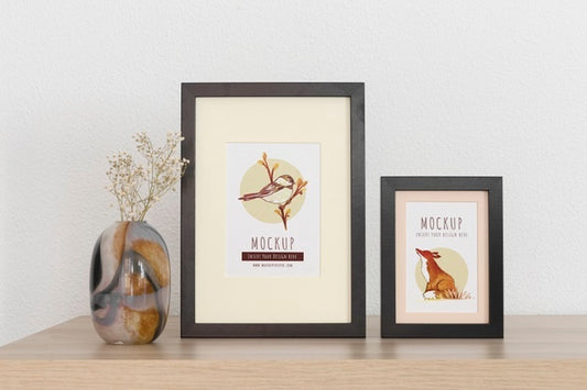 Free Frames With Ornamental Elements Mockup Psd