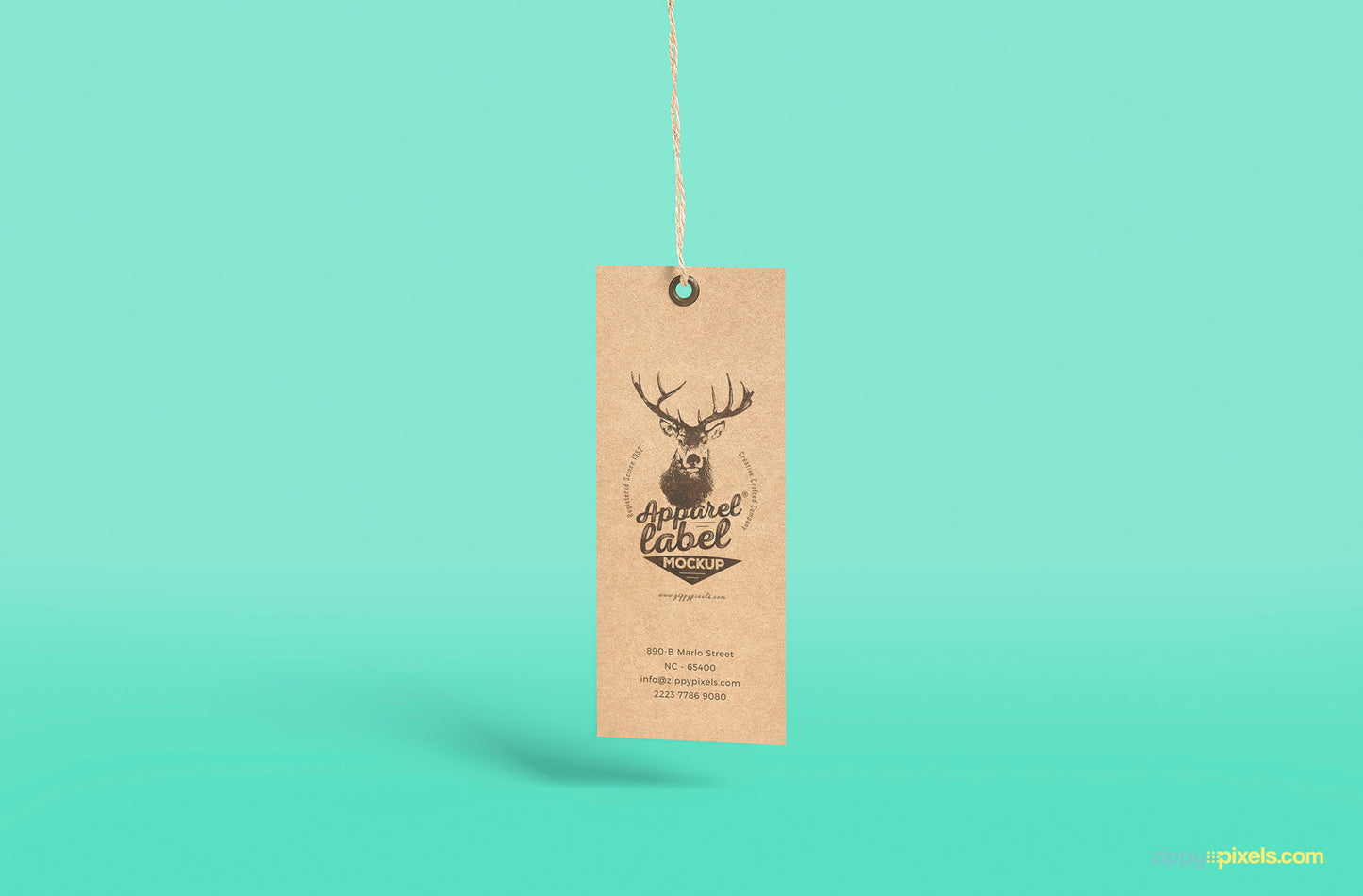 Free Superious Apparel Label Mockup
