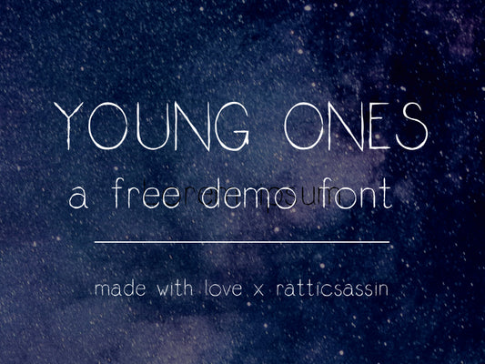 Free youngones_RS Font
