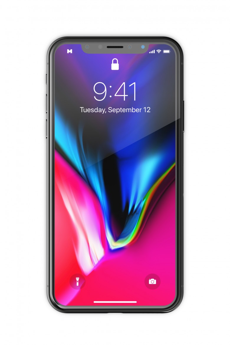 Free iPhone X Screen Front View (Mockup)