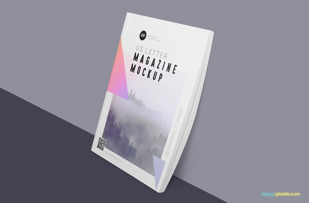 Free 2 US Letter Magazine Mockups – CreativeBooster