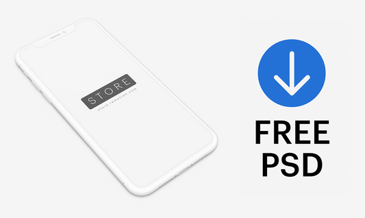 Free iPhone X Clay Mockups [PSD+Sketch]