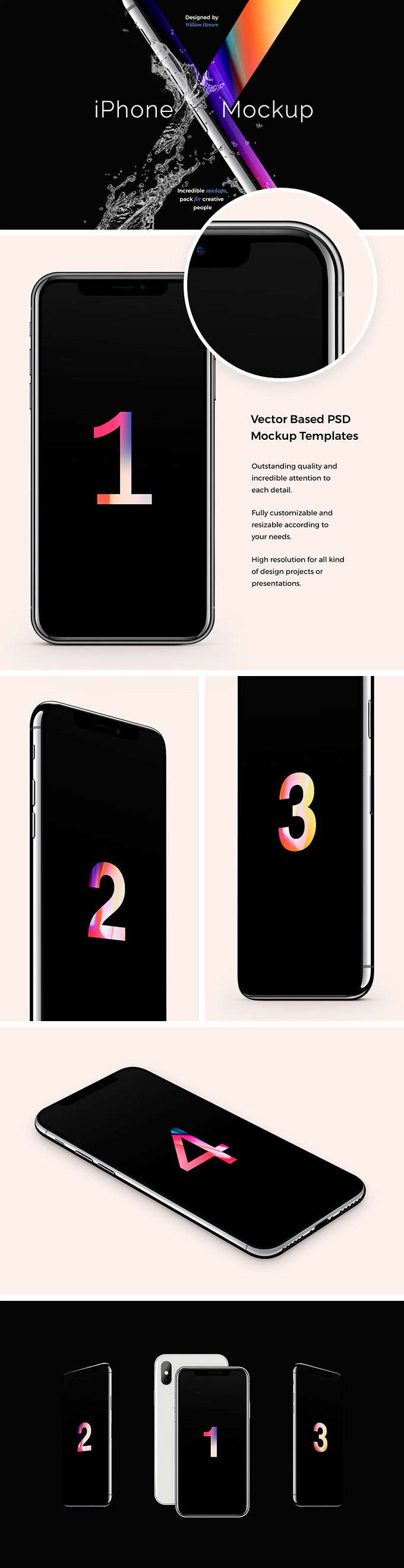 Free The Absolute Must-Have iPhone X Mockup Set