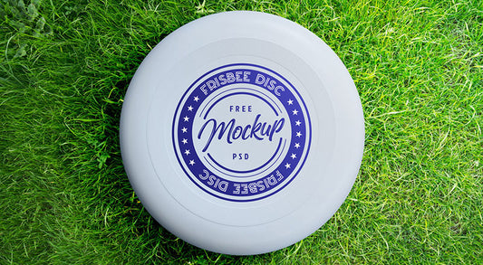 Free Frisbee Disc Mockup Psd