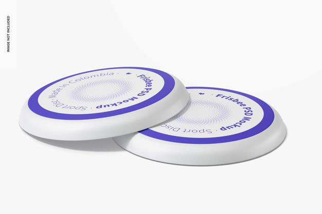 Free Frisbees Mockup View Psd