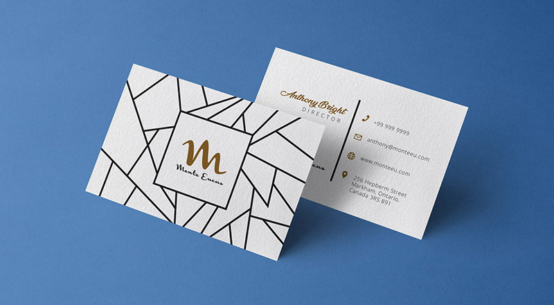 Free Front & Back Business Card Design Template & Mockup Psd
