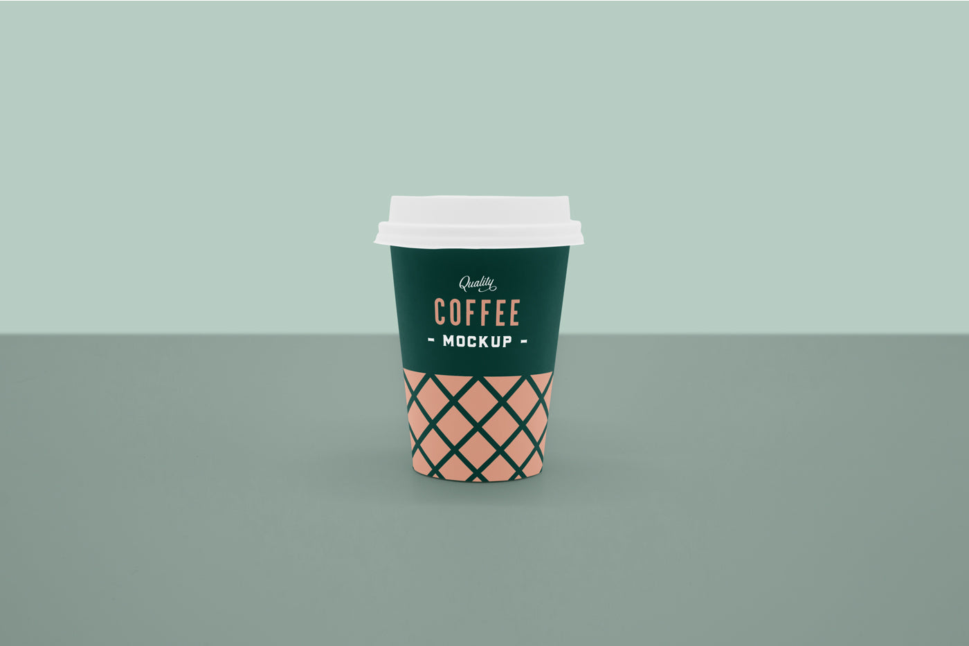 Free Front Coffee Cup Mockup