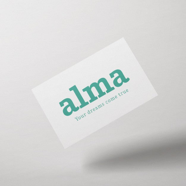 Free Front View Business Card Mock Up Psd