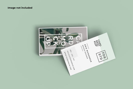 Free Front View Business Card Mockup Psd