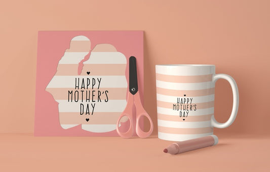 Free Front View Composition For Mother'S Day With Scene Creator Psd