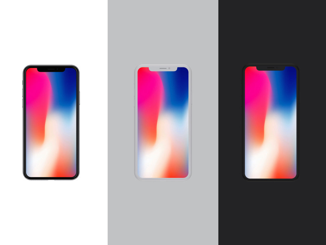 Free Front View Iphone X Mockup Vol.2