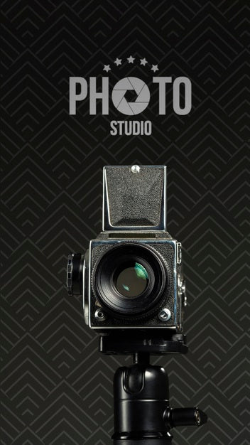 Free Front View Of Camera For Photo Studio Psd