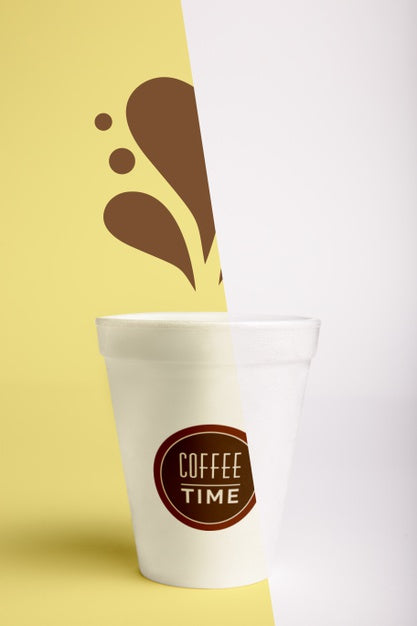 Free Front View Of Cup For Coffee Psd